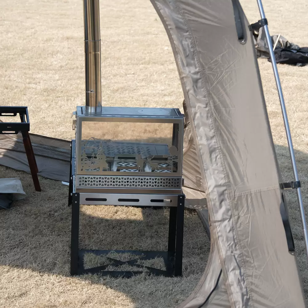 ハニカムトーテム屋外薪ストーブ