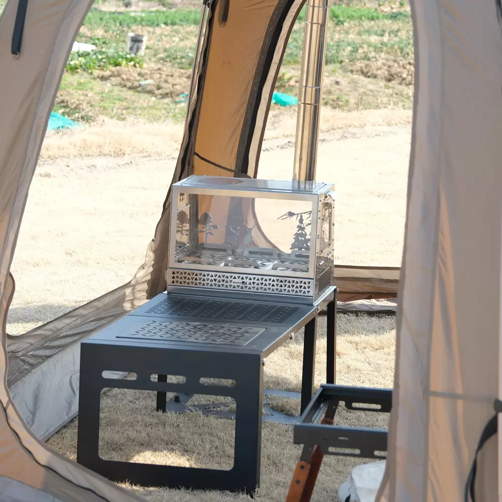 ハニカムトーテム屋外薪ストーブ