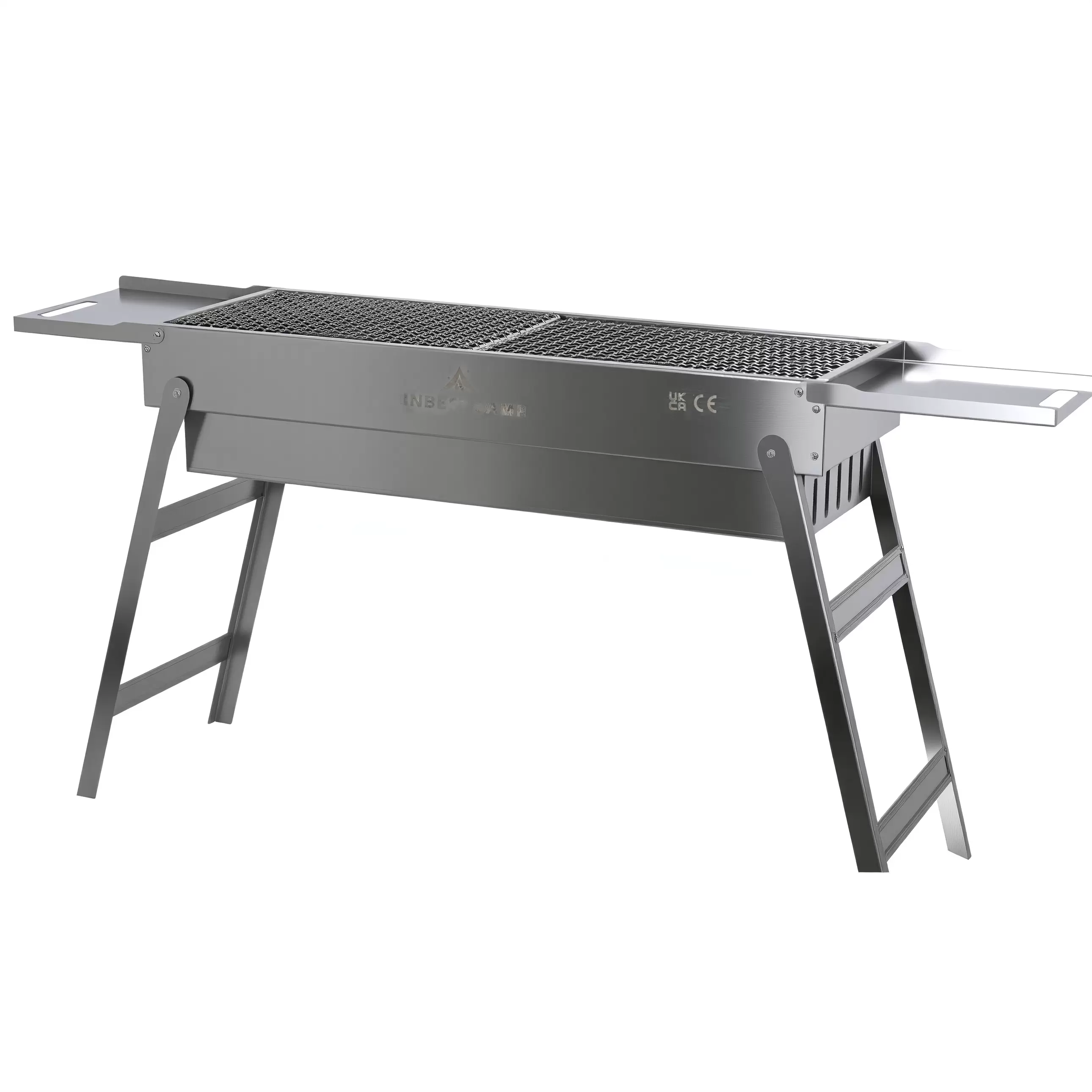 ステンレス製折りたたみ式バーベキューチャコールグリル 屋外ポータブルバーベキューコンロ ステンレス製折りたたみ式バーベキューチャコールグリル 屋外ポータブルバーベキューコンロ