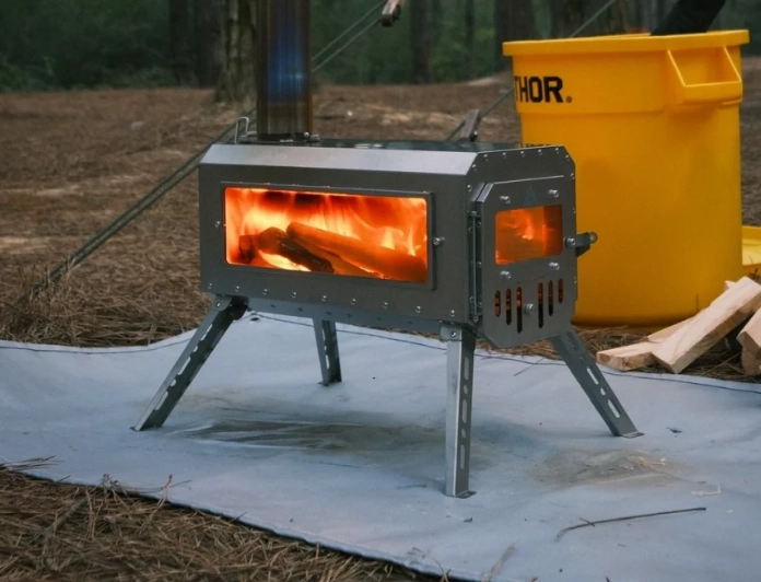 15ポンド以下の超軽量折りたたみテントストーブ