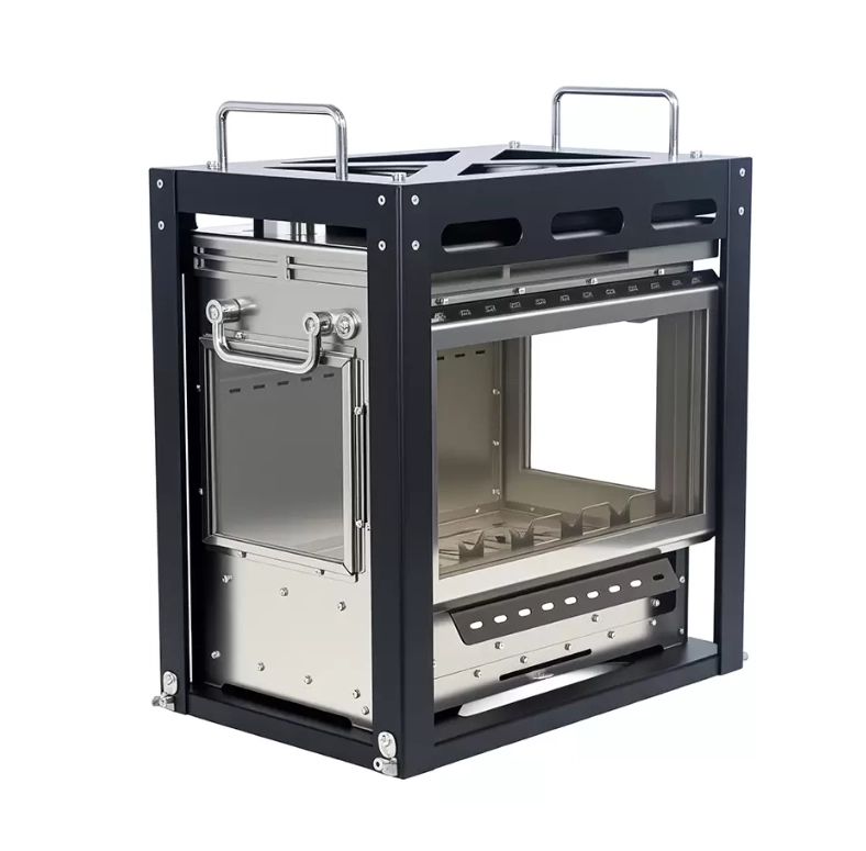 テントキャンプ用の薪ストーブ