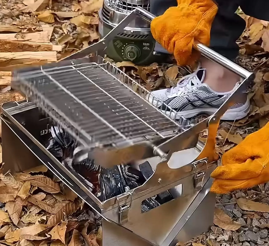 折りたたみ式ポータブルグリル炭